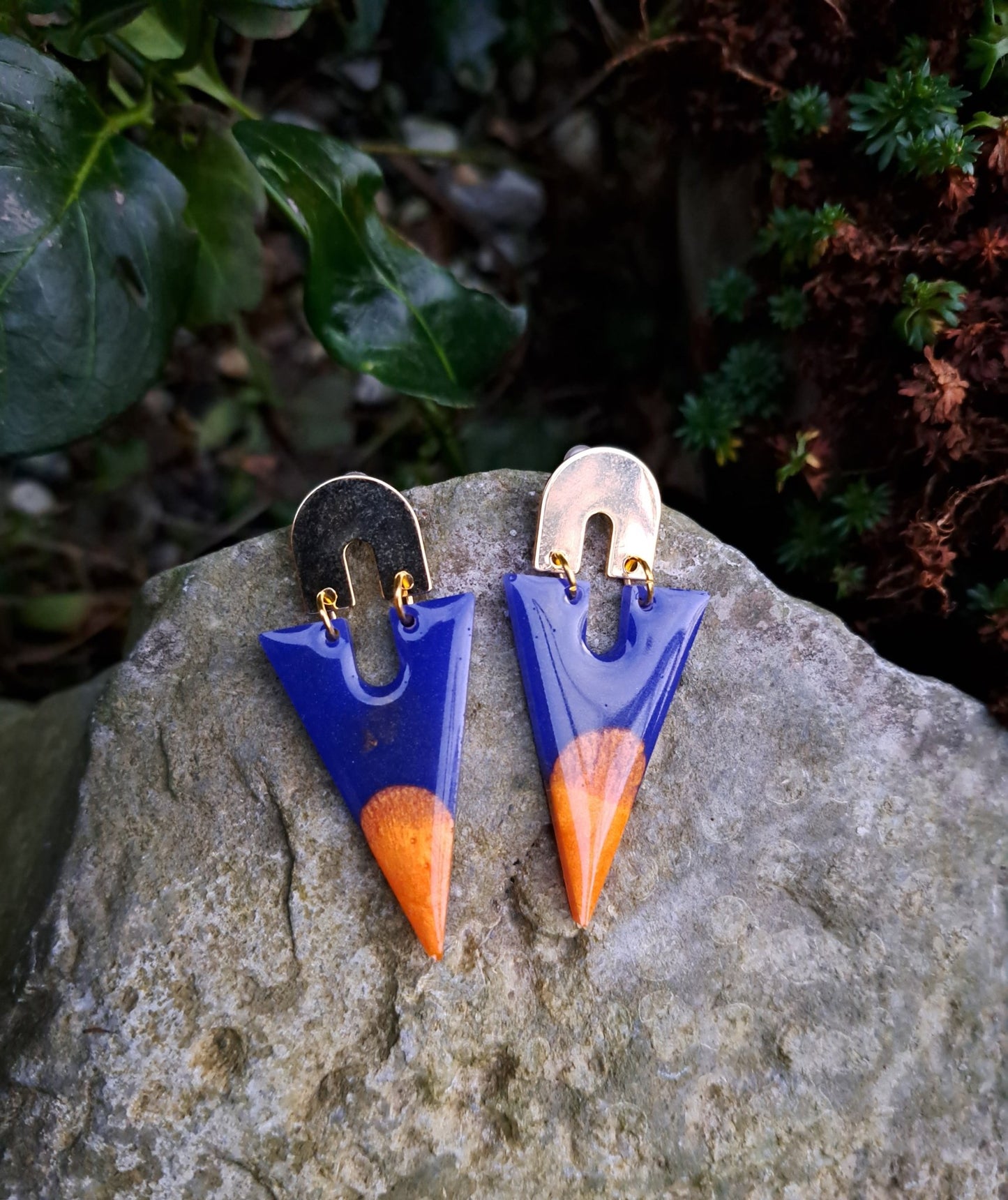 Tess orange dip - Ear Candy by Naomi Tess orange dip