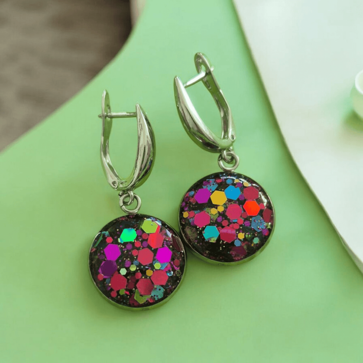 Sadie Disco Discs in silver - Ear Candy by NaomiSadie Disco Discs in silver