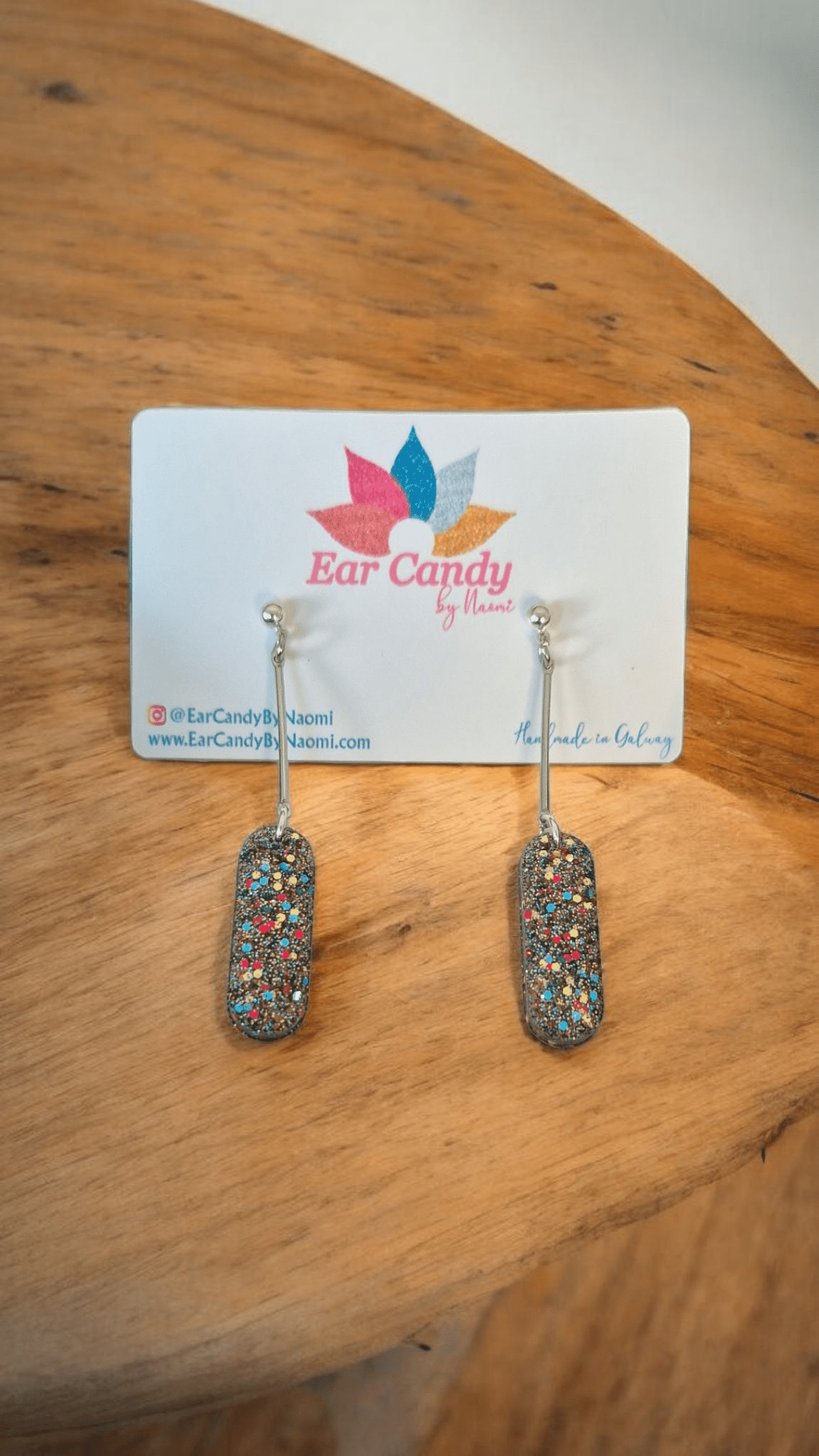 Bronwyn long drops sparkle - Ear Candy by NaomiBronwyn long drops sparkle
