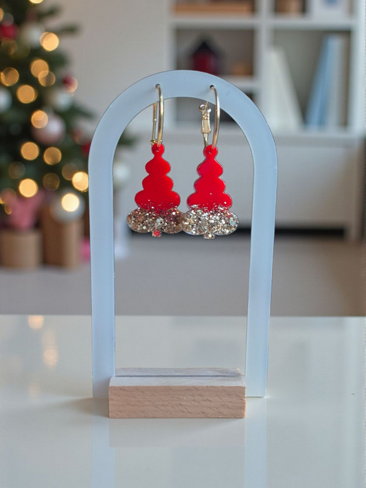 Christmas Tree hoops