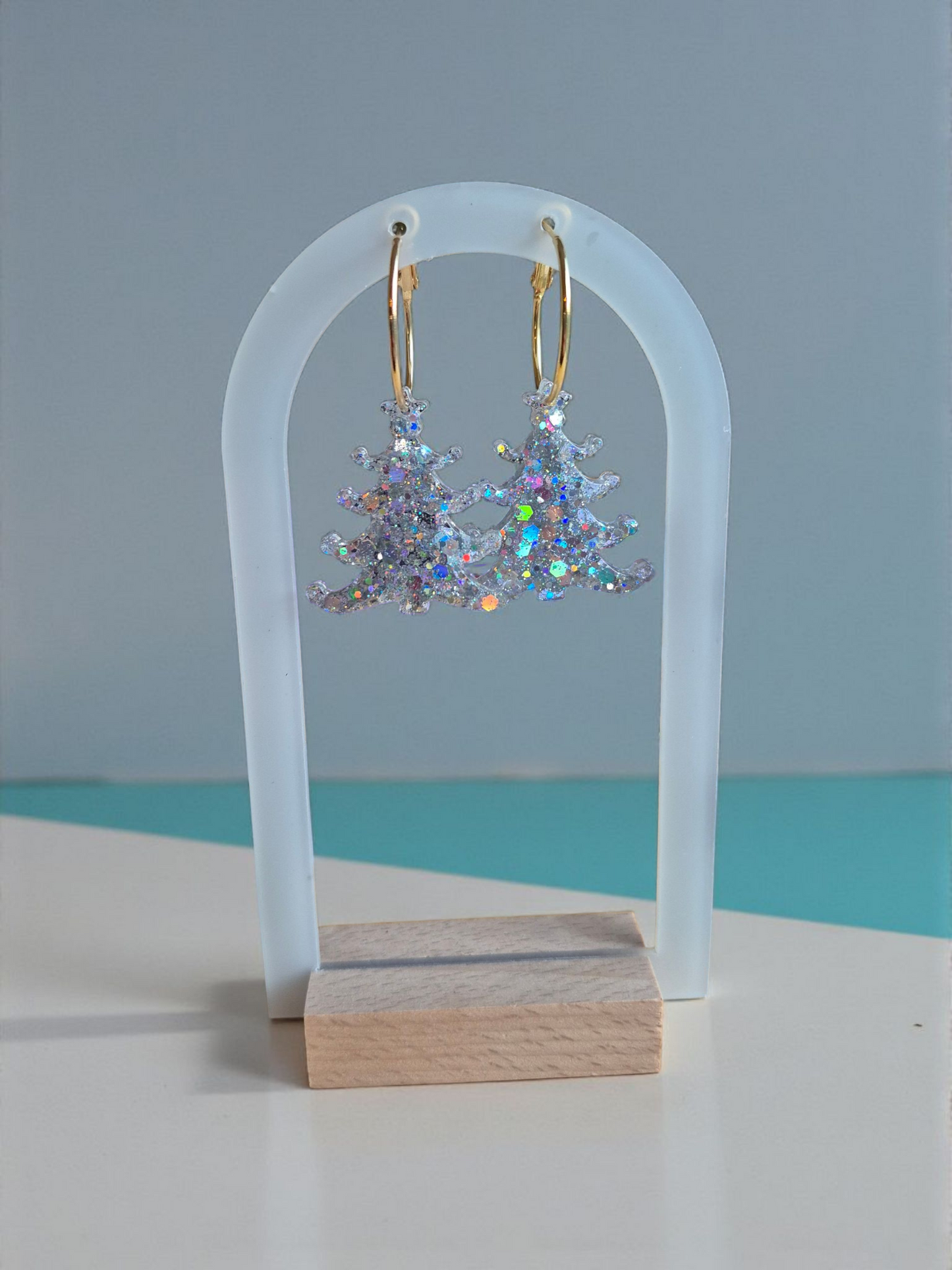 Christmas Tree hoops