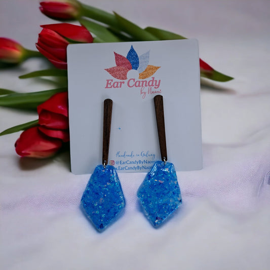 Audrey blue woodstock drop - Ear Candy by Naomi Audrey blue woodstock drop