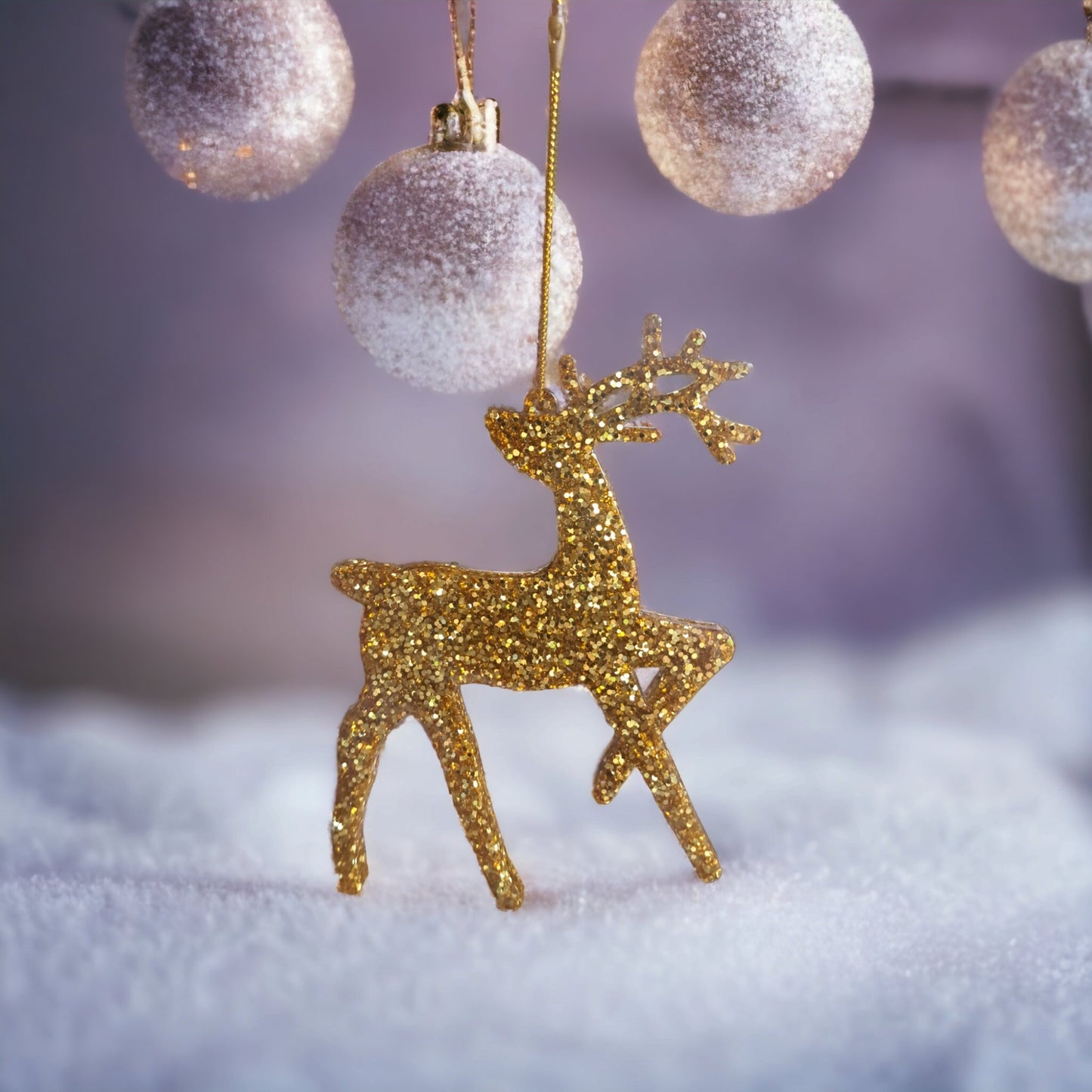 Rudolph yellow gold sparkle reindeer - Ear Candy by Naomi Rudolph yellow gold sparkle reindeer