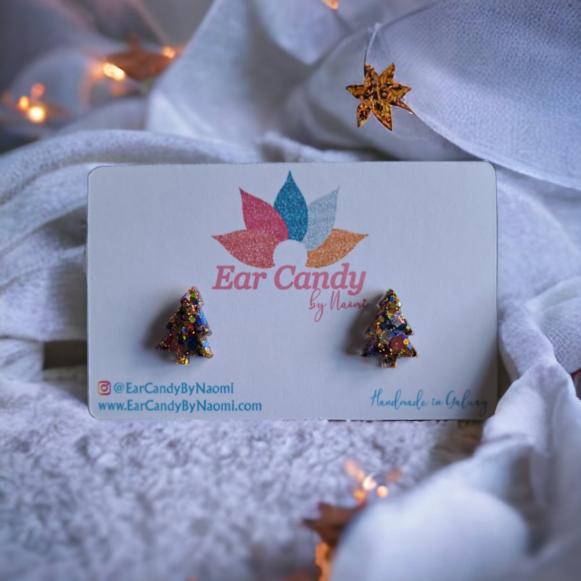 Christmas tree studs - Ear Candy by Naomi Christmas tree studs