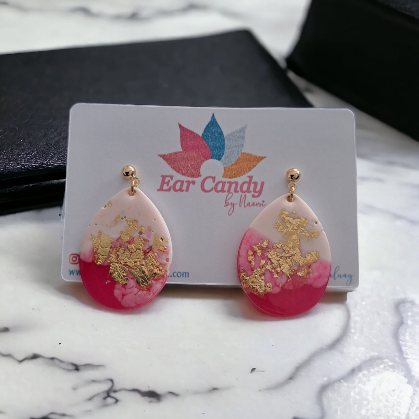 Strawberries & Cream Tina drops - Ear Candy by Naomi Strawberries & Cream Tina drops