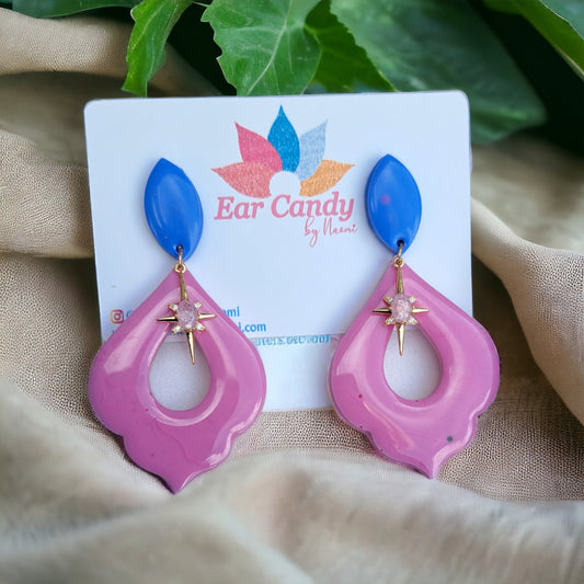 Raya pink jewel drop - Ear Candy by Naomi Raya pink jewel drop