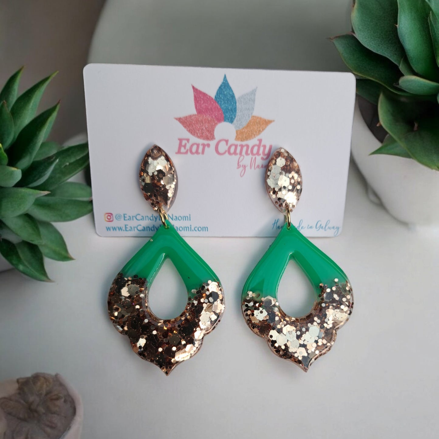 Raya turquoise dream drops - Ear Candy by Naomi Raya turquoise dream drops