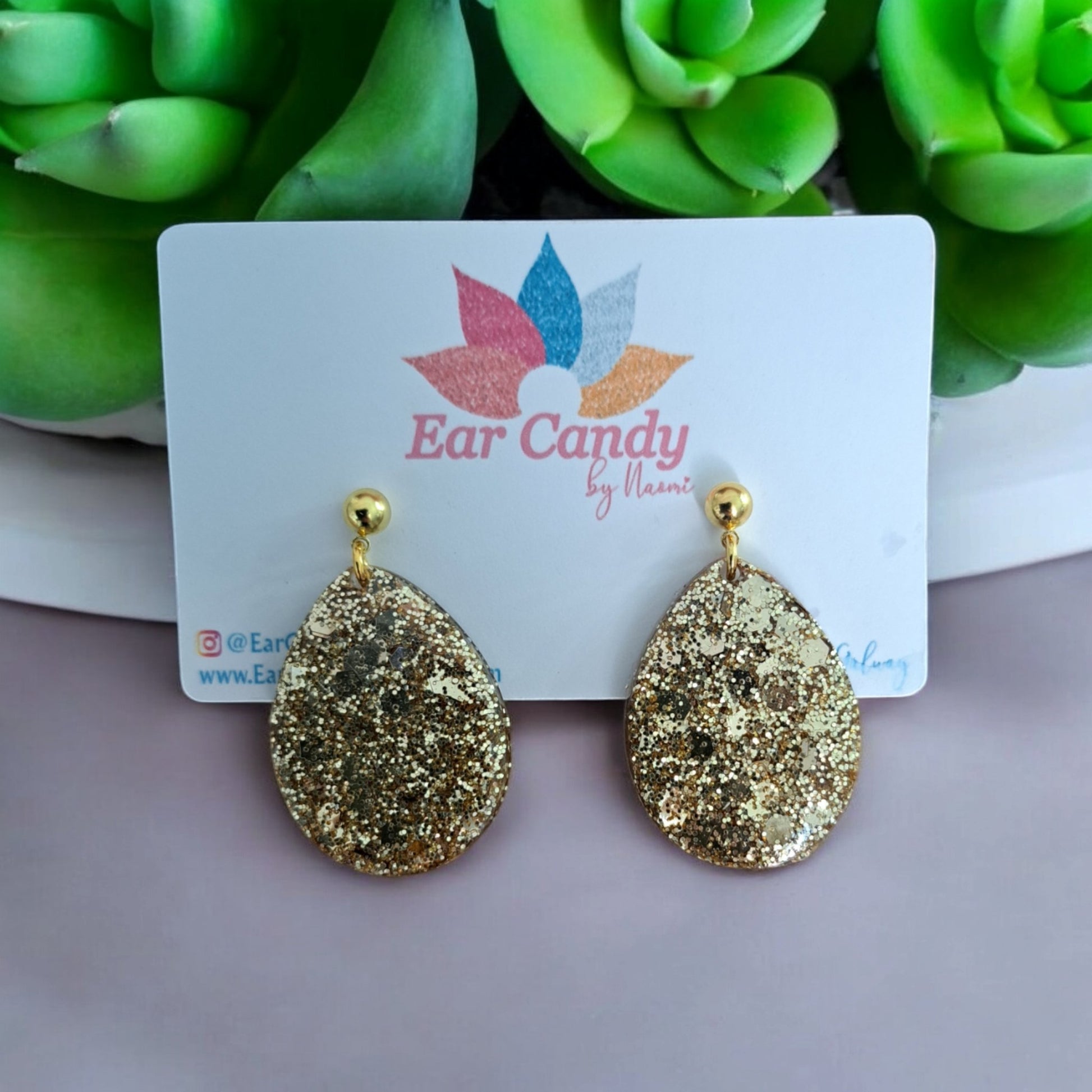 Tina gold bling - Ear Candy by Naomi Tina gold bling